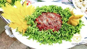 Món Bò né hoa thiên lý