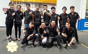 Ảnh chụp sau buổi tiệc mừng 20 năm thành lập công ty nhựa Bình Minh